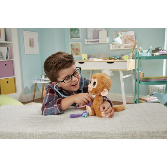 Jucarie interactiva FurReal - Maimutica Zandi la controlul medical