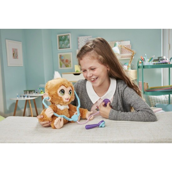 Jucarie interactiva FurReal - Maimutica Zandi la controlul medical
