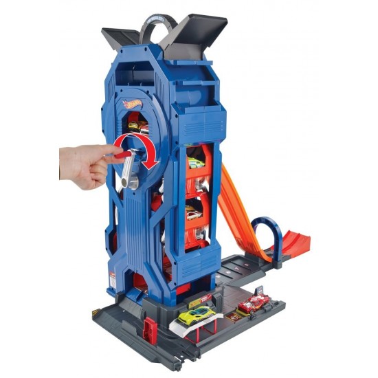 Garaj Hot Wheels cu pista de lansare