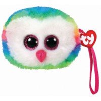 Gentuta de plus 10 cm Bufnita multicolora Ty