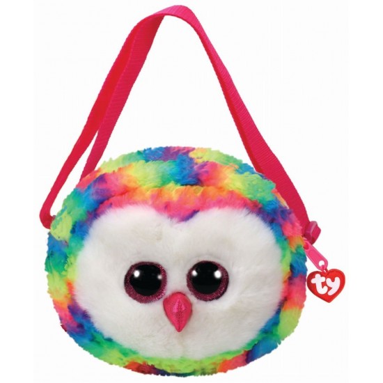 Gentuta de plus 15 cm Bufnita multicolora Ty