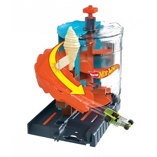 Set de joaca Hot Wheels cu masinuta - Pista inghetatei