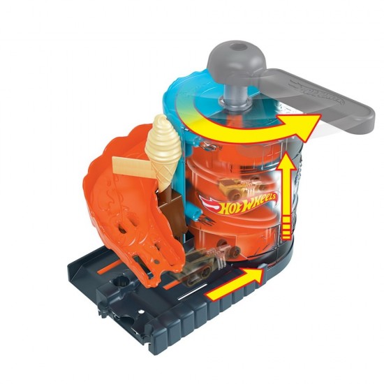 Set de joaca Hot Wheels cu masinuta - Pista inghetatei