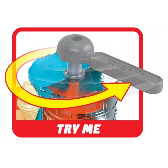 Set de joaca Hot Wheels cu masinuta - Pista inghetatei