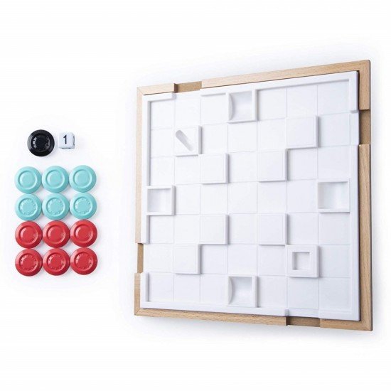 Joc de strategie 3D din lemn Marbles Tipsy 