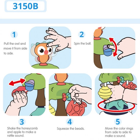 Jucarie bebe cu ventuza - Bufnita