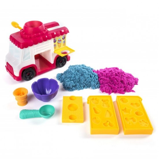 Set creativ Kinetic Sand - Masina de inghetata