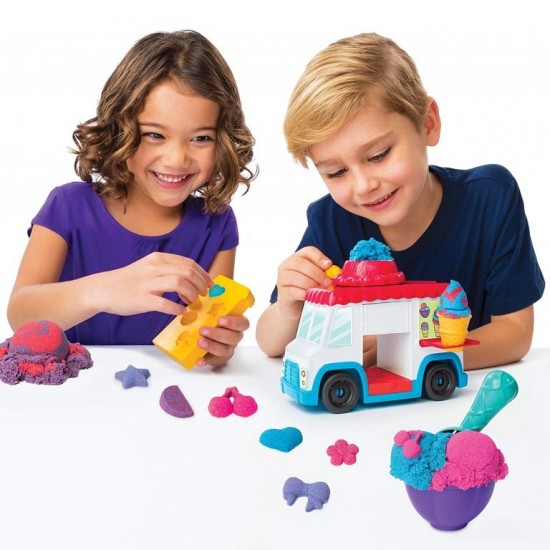 Set creativ Kinetic Sand - Masina de inghetata