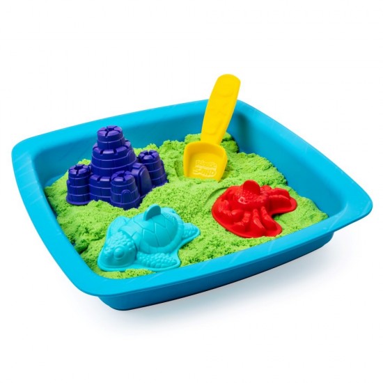 Set nisip kinetic complet verde Kinetic Sand
