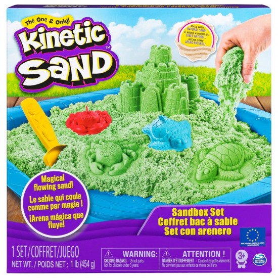 Set nisip kinetic complet verde Kinetic Sand