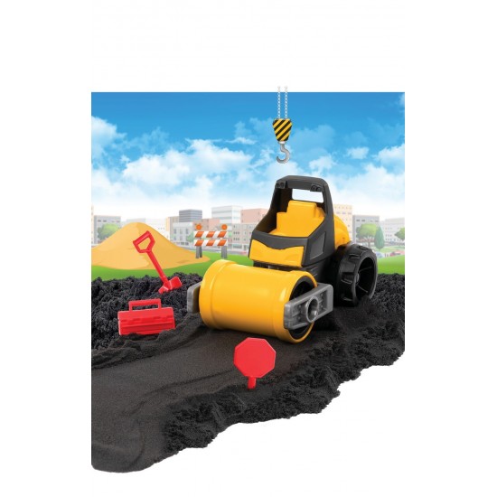 Set KInetic Sand constructii - Asfalteaza si niveleaza