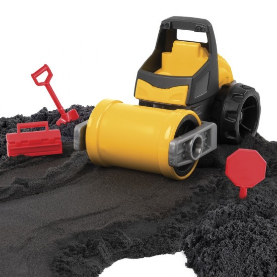 Set KInetic Sand constructii - Asfalteaza si niveleaza