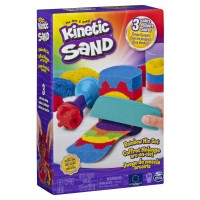Set Kinetic Sand curcubeu cu accesorii