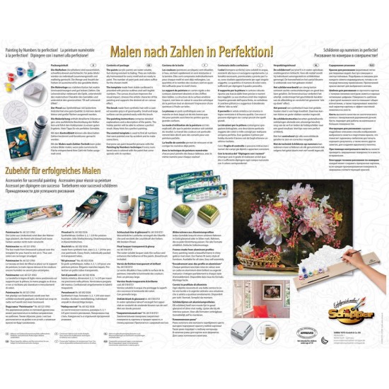 Kit pictura pe numere Schipper - Explozie de culoare cu flori si cirese