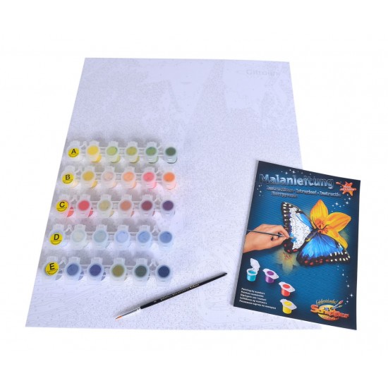 Kit pictura pe numere Schipper - Micutul Citroen rosu