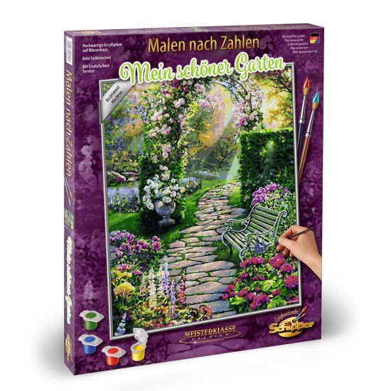 Kit pictura pe numere Schipper - O gradina fermecatoare