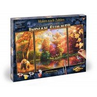 Kit 3 tablouri pictura pe numere Schipper - O vara indiana