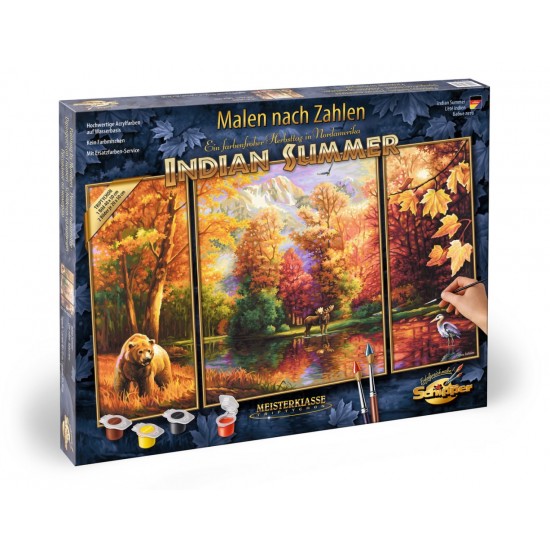 Kit 3 tablouri pictura pe numere Schipper - O vara indiana