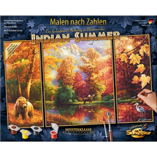 Kit 3 tablouri pictura pe numere Schipper - O vara indiana