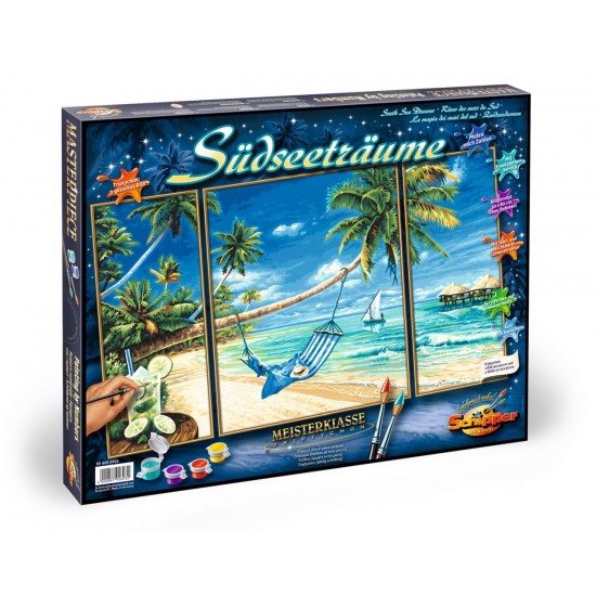 Kit 3 tablouri pictura pe numere Schipper - Pe plaja