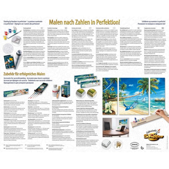 Kit 3 tablouri pictura pe numere Schipper - Pe plaja