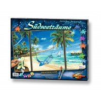 Kit 3 tablouri pictura pe numere Schipper - Pe plaja