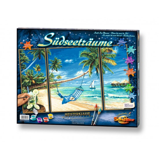 Kit 3 tablouri pictura pe numere Schipper - Pe plaja