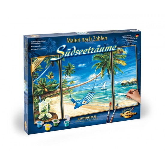 Kit 3 tablouri pictura pe numere Schipper - Pe plaja