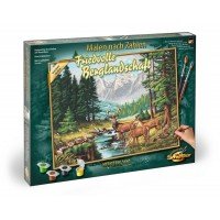 Kit pictura pe numere Schipper - Peisaj montan