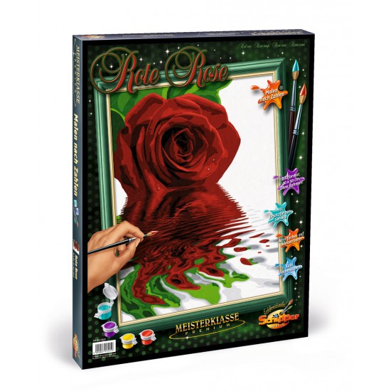 Kit pictura pe numere Schipper - Trandafirul rosu