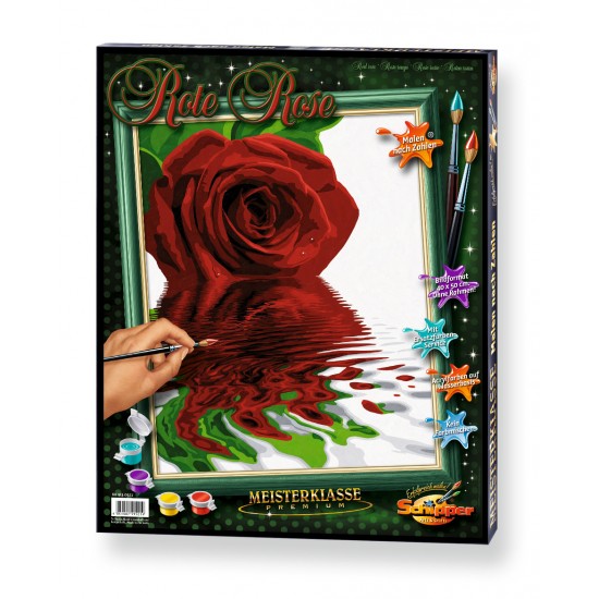 Kit pictura pe numere Schipper - Trandafirul rosu