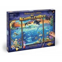 Kit 3 tablouri pictura pe numere Schipper - Viata marina