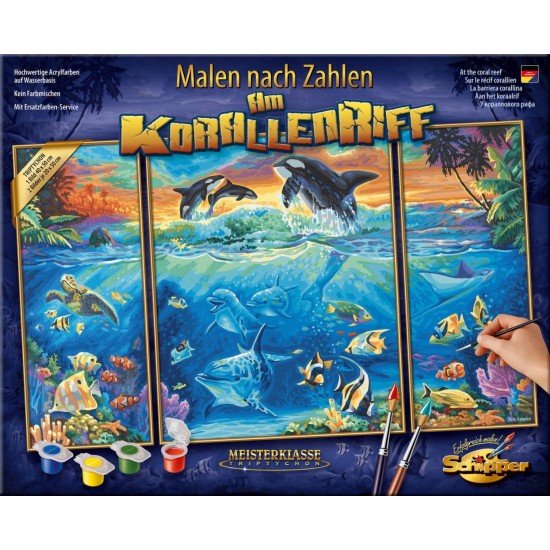 Kit 3 tablouri pictura pe numere Schipper - Viata marina