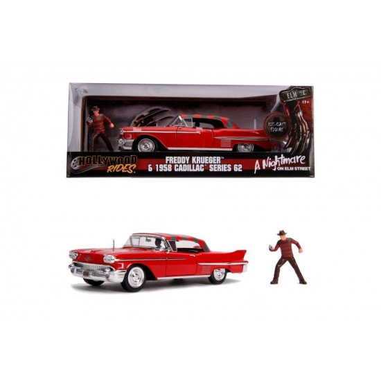 Macheta metalica Freddy Krueger 1958 Cadillac model 62 scara 1:24
