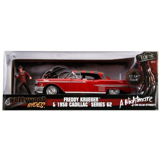 Macheta metalica Freddy Krueger 1958 Cadillac model 62 scara 1:24