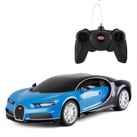 Masina cu telecomanda Bugatti Chiron albastru scara 1:24