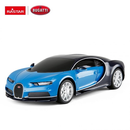 Masina cu telecomanda Bugatti Chiron albastru scara 1:24