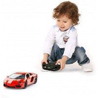 Masina cu telecomanda Lamborghini Aventador rosu scara 1:24