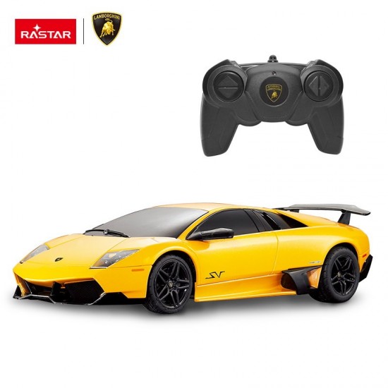 Masina cu telecomanda Lamborghini Murcielago LP670 galben scara 1:24