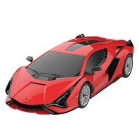 Masina cu telecomanda Lamborghini Sian rosu scara 1:24