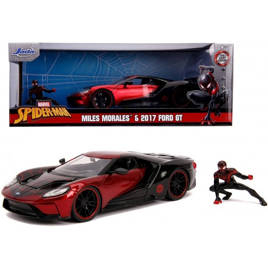 Masina metalica Spider-Man Ford GT 2017 Miles Morales