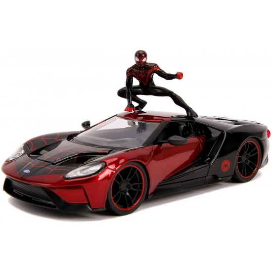 Masina metalica Spider-Man Ford GT 2017 Miles Morales