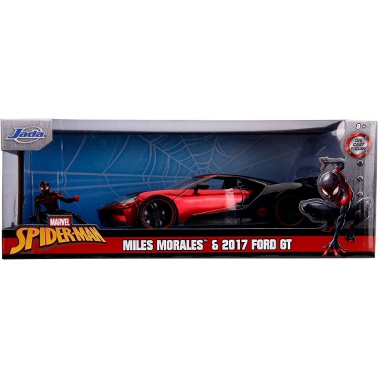 Masina metalica Spider-Man Ford GT 2017 Miles Morales