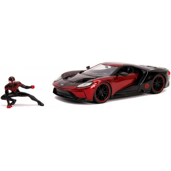 Masina metalica Spider-Man Ford GT 2017 Miles Morales