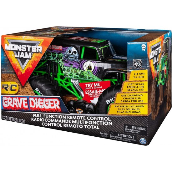 Masina radiocomandata Grave Digger Monster Jam scara 1:10