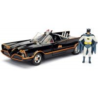 Kit de construit masinuta metalica Batmobil Clasic cu figurina
