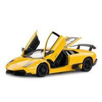 Masinuta metalica Lamborghini Murcielago LP670-4 galben scara 1:24