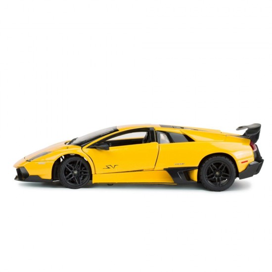 Masinuta metalica Lamborghini Murcielago LP670-4 galben scara 1:24
