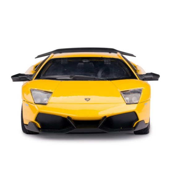 Masinuta metalica Lamborghini Murcielago LP670-4 galben scara 1:24