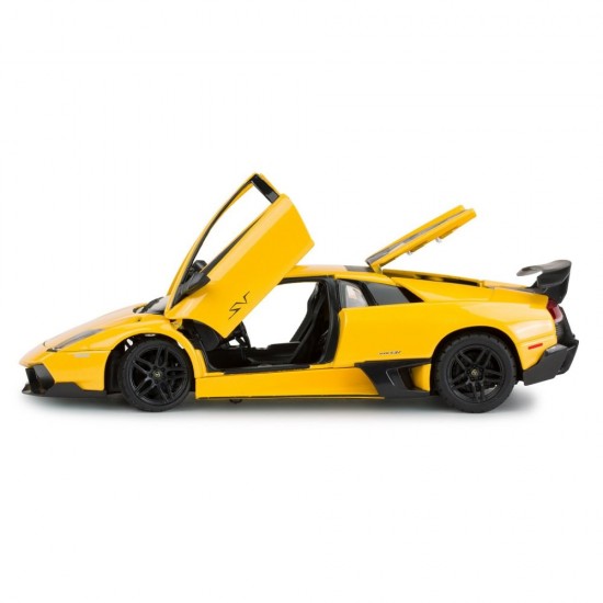 Masinuta metalica Lamborghini Murcielago LP670-4 galben scara 1:24